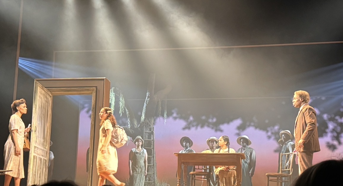 Bianca Papa performing with the Annie company