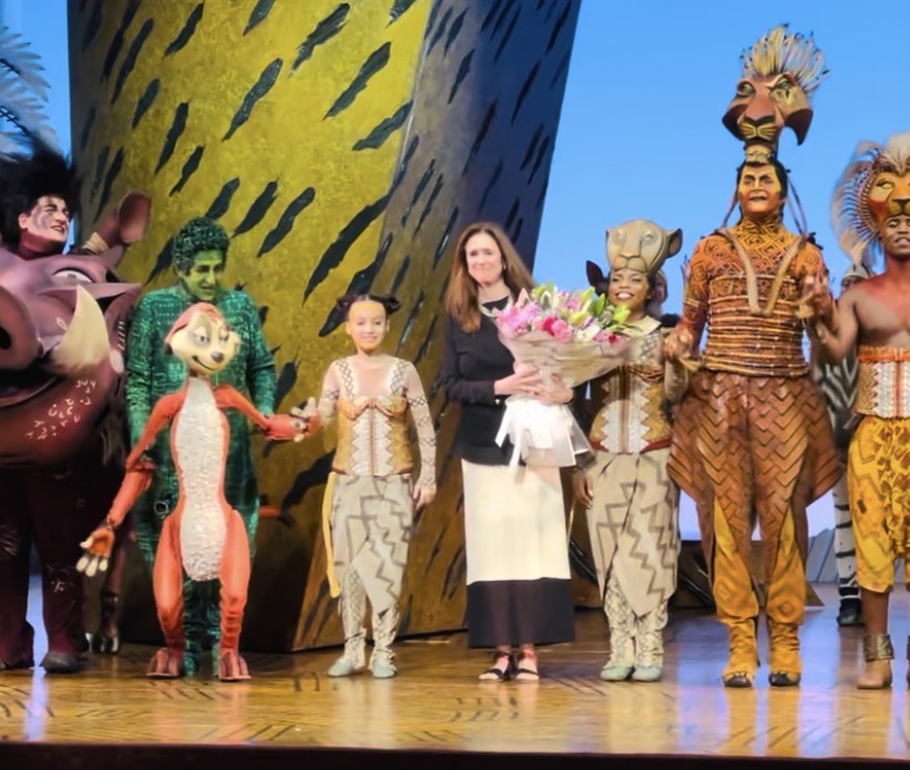 Bianca Papa with The Lion King company